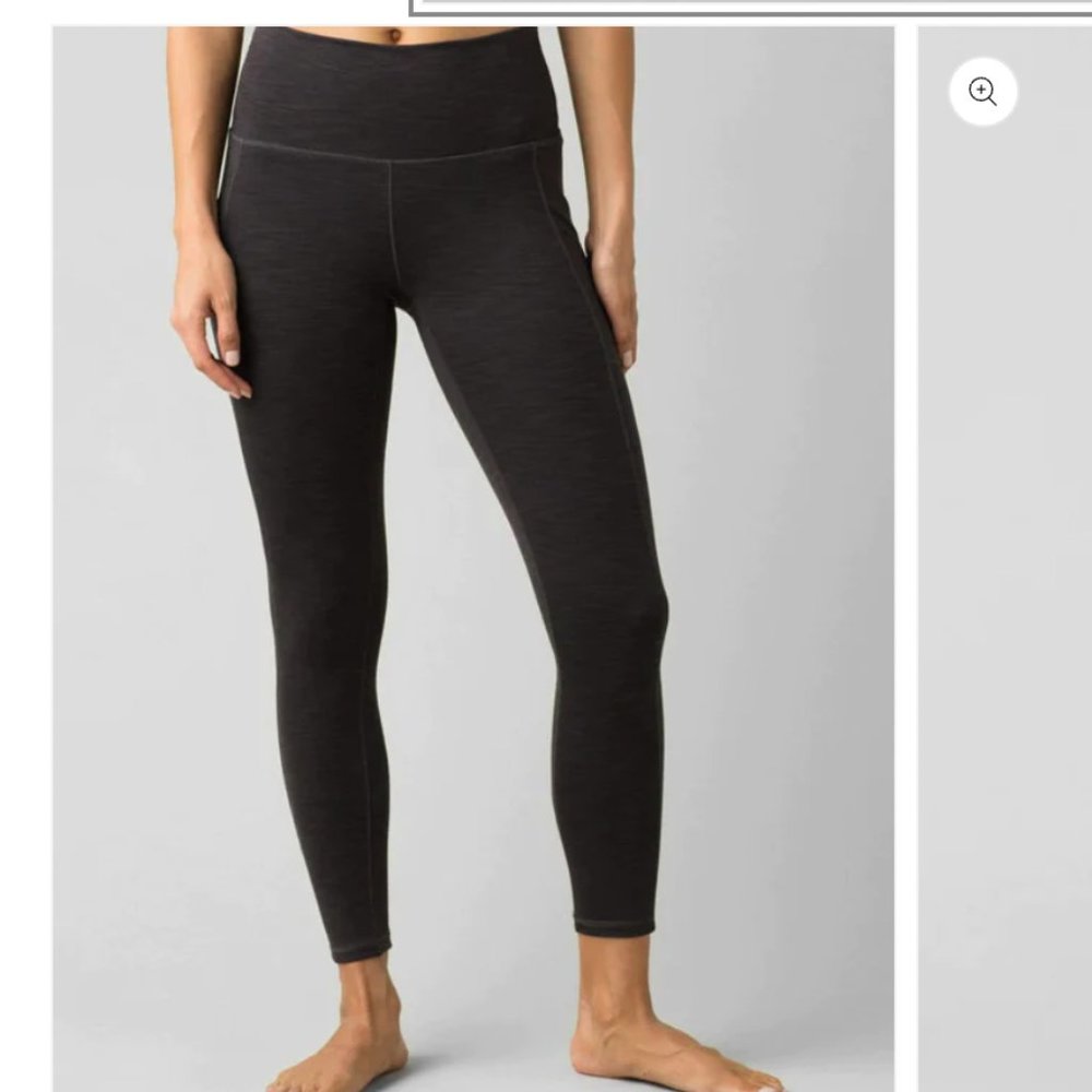 Prana Brown Ribbed Leggings